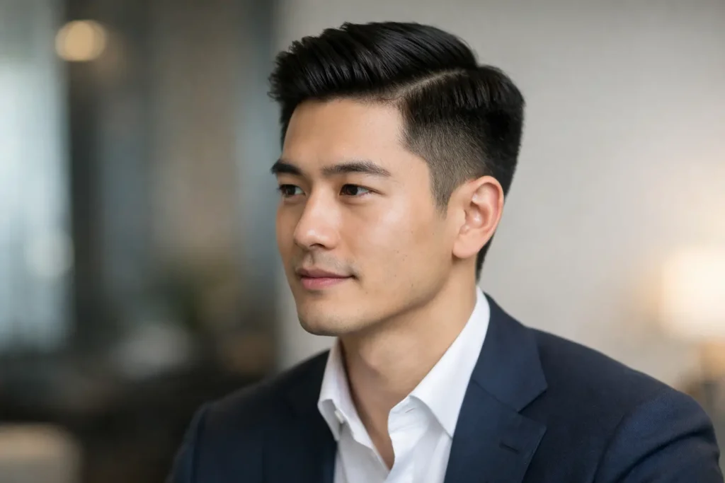 Ivy League Haircut for Asian Men